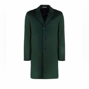 Hugo Boss Slim Fit Coat Cashmere Wool Blend  Green XL